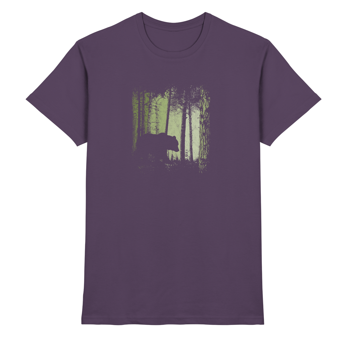 Braunbär im Zwielicht Wald - Premium Shirt