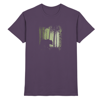Braunbär im Zwielicht Wald - Premium Shirt