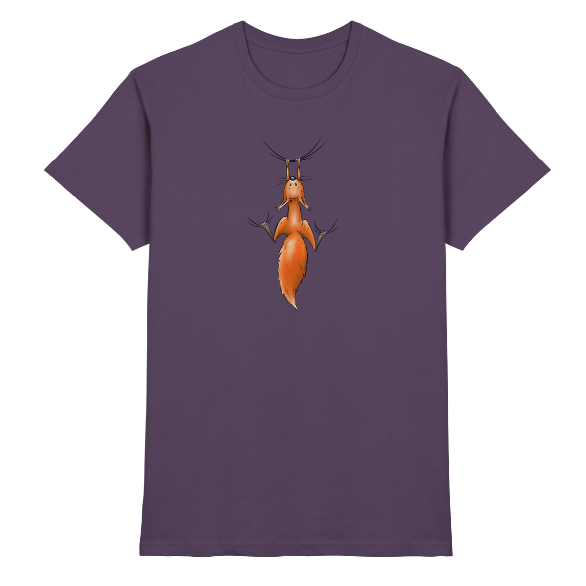 Rotes Eichhörnchen hängt ab - Premium Shirt