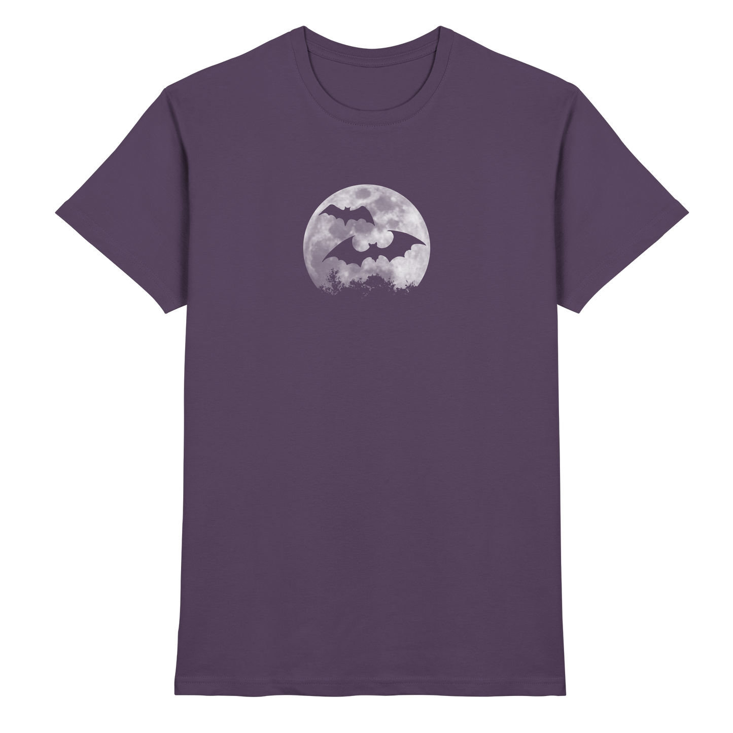 Fledermaus Silhouetten bei Vollmond - Premium Shirt