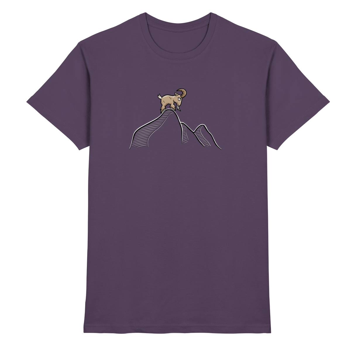 Ziegenbock in den Bergen - Premium Shirt