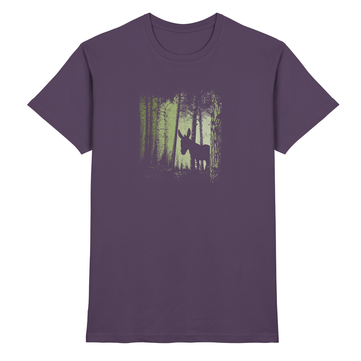 Esel im Zwielicht-Wald - Premium Shirt