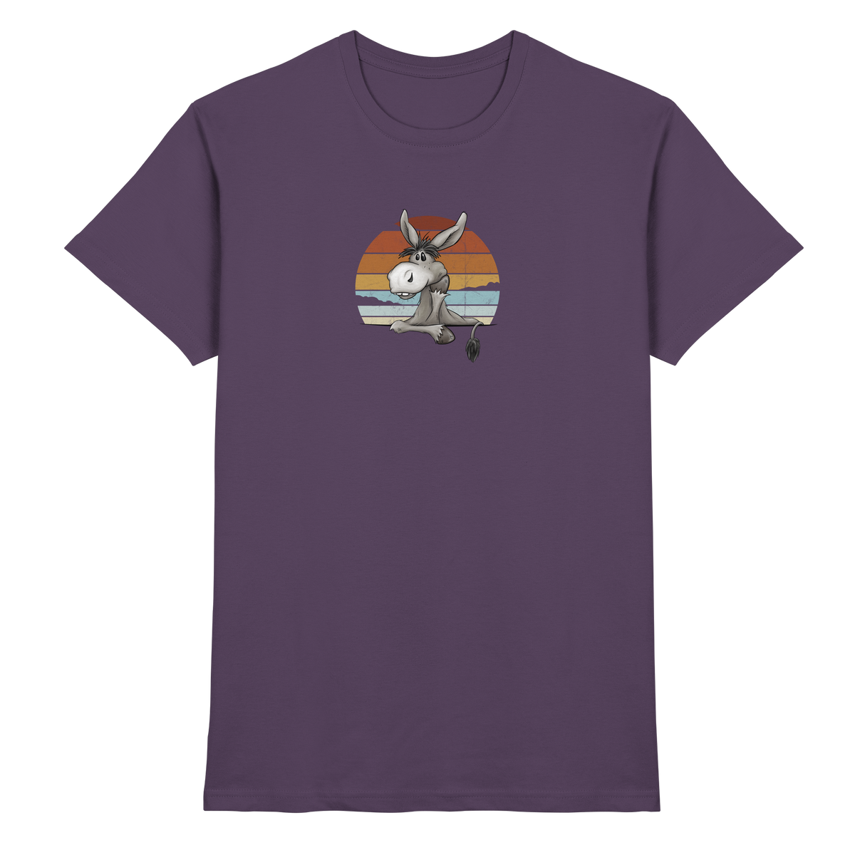 Lässiges Maultier Retro Esel - Premium Shirt