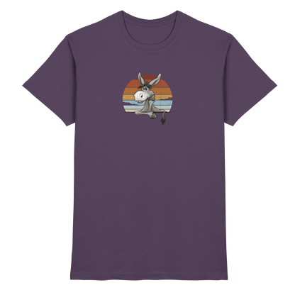Lässiges Maultier Retro Esel - Premium Shirt