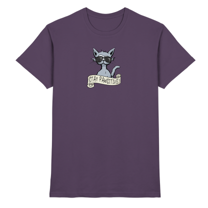 Stay Pawsitive Bleib lässig Hipster Katze - Premium Shirt
