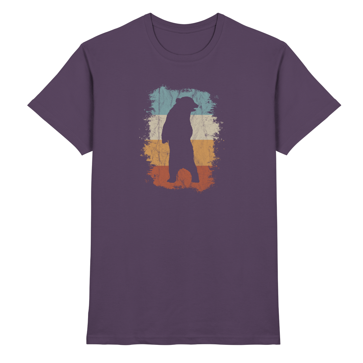 Retro Bären-Silhouette - Premium Shirt