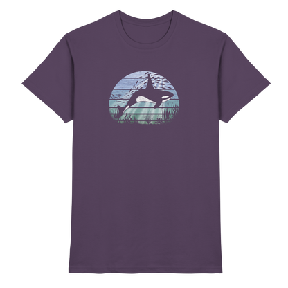 Retro Tiefsee Schwertwal Orca - Premium Shirt