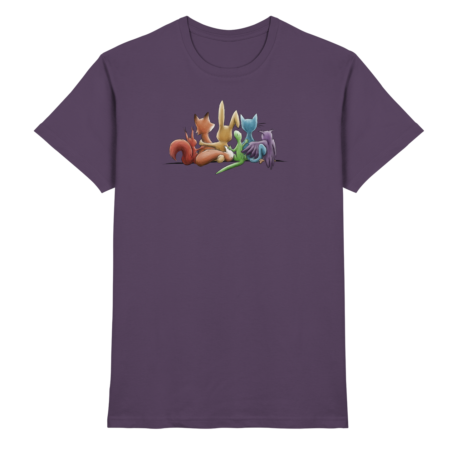Regenbogen Tiere für Freundschaft, Toleranz und Vielfalt - Premium Shirt