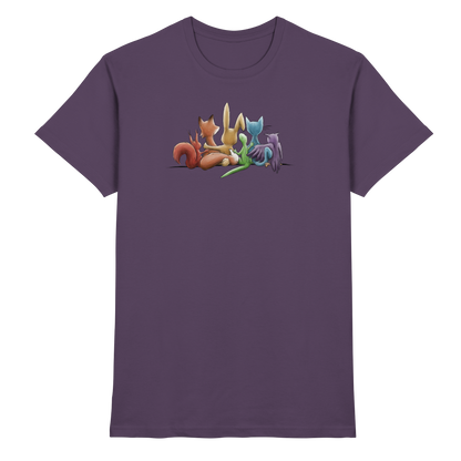 Regenbogen Tiere für Freundschaft, Toleranz und Vielfalt - Premium Shirt