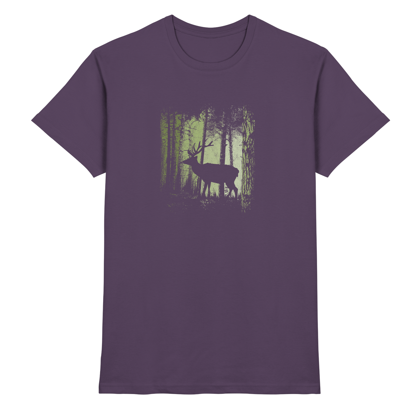 Hirsch im Zwielicht Wald - Premium Shirt