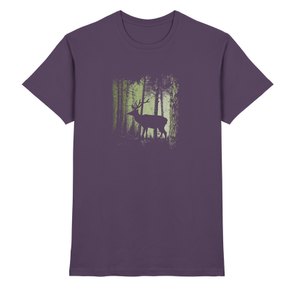 Hirsch im Zwielicht Wald - Premium Shirt