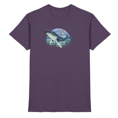 Retro Unterwasser Buckelwal - Premium Shirt