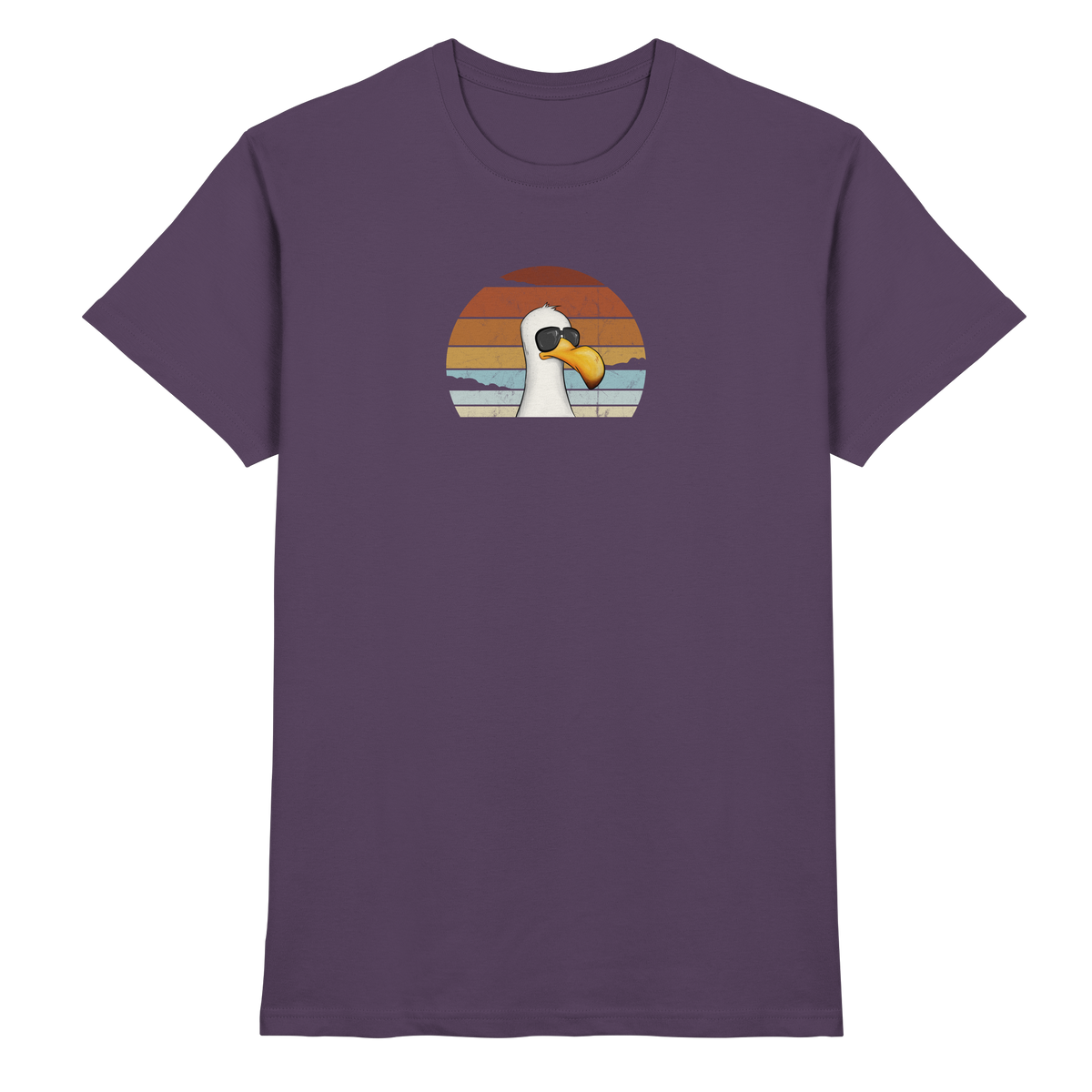 Cool lässige Retro Möwe - Premium Shirt