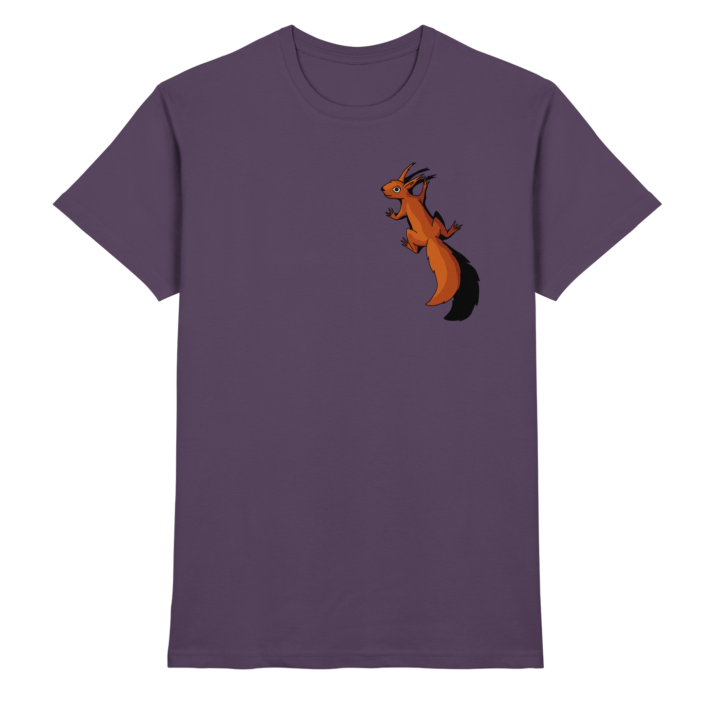 Süßes Eichhörnchen klettert - Premium Shirt