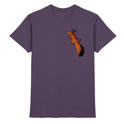Süßes Eichhörnchen klettert - Premium Shirt