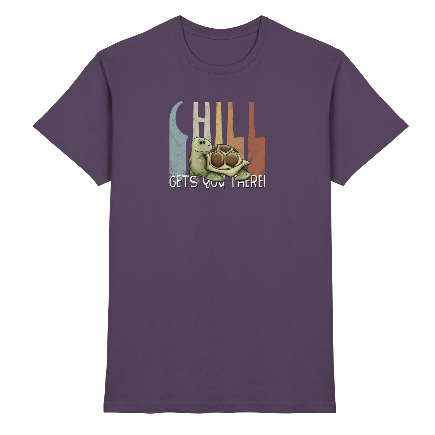 Gechillt gemütliche Schildkröte - Premium Shirt