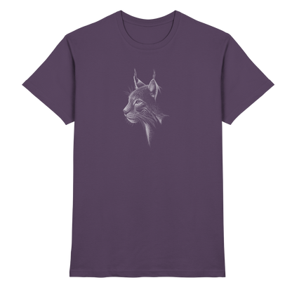 Luchs Kritzelkunst Wildkatze Illustration - Premium Shirt