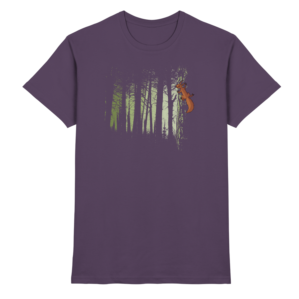 Eichhörnchen im Zwielicht-Wald - Premium Shirt