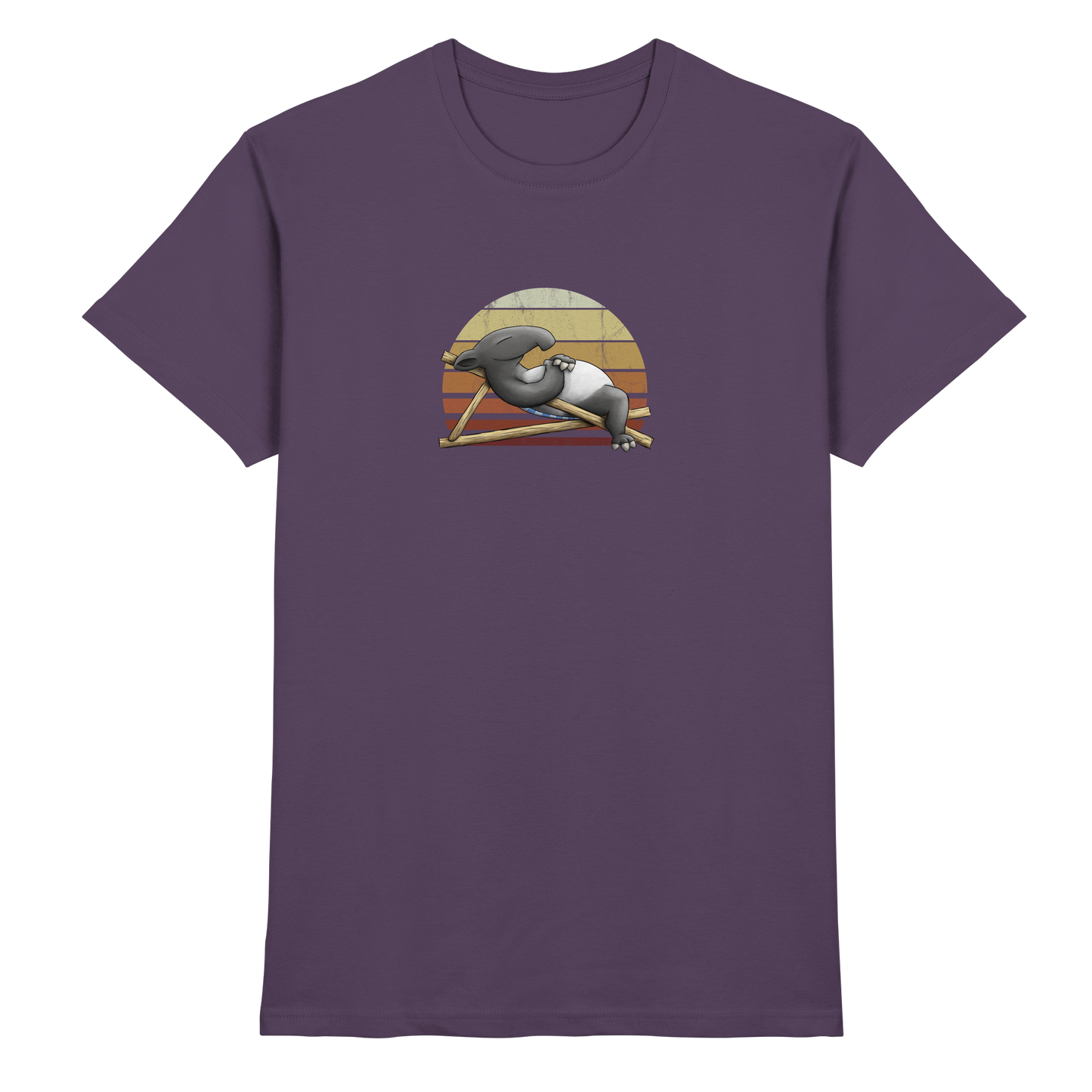 Lässiger Retro Sundown Tapir - Premium Shirt