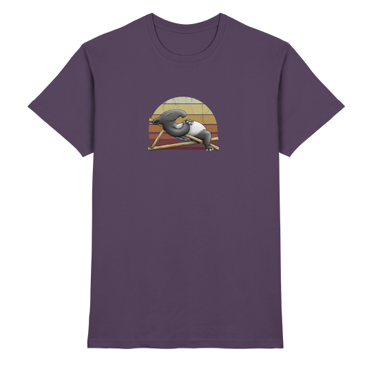 Lässiger Retro Sundown Tapir - Premium Shirt