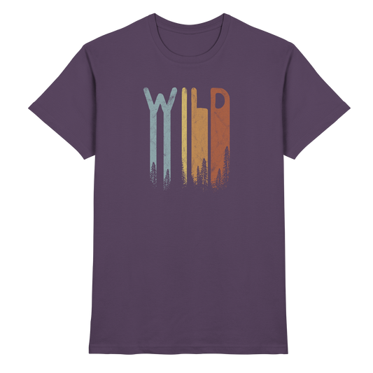 Wild Retro Schriftzug - Premium Shirt