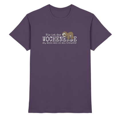 Kawaii Faultier Wochenende - Premium Shirt
