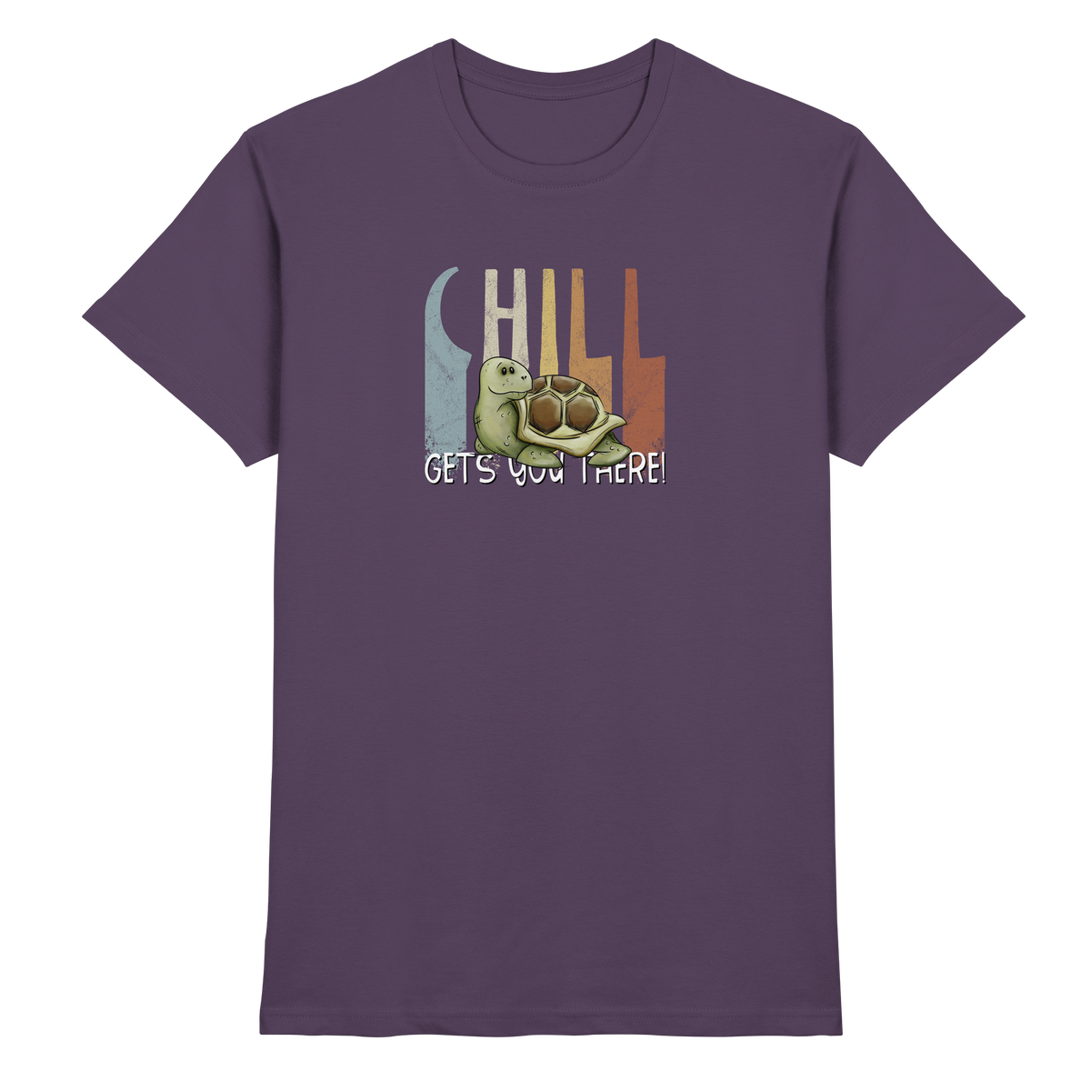 Gechillt gemütliche Schildkröte - Premium Shirt