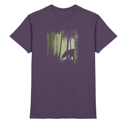Lässiger Tapir im Zwielicht Wald - Premium Shirt
