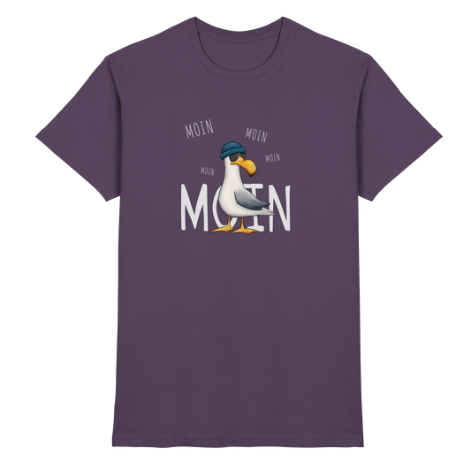 Moin Moin Lässige Hipster Möwe  - Premium Shirt
