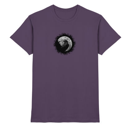 Schwarzer Rabe bei Vollmond  - Premium Shirt