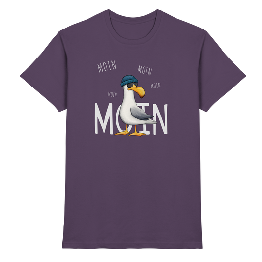 Moin Moin Lässige Hipster Möwe  - Premium Shirt