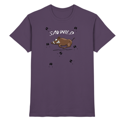 Sauwild wilde Sau | Wildschwein Keiler - Premium Shirt