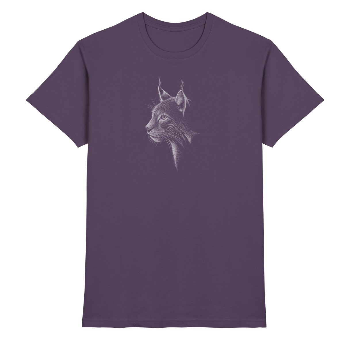 Luchs Kritzelkunst Wildkatze Illustration - Premium Shirt