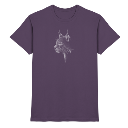 Luchs Kritzelkunst Wildkatze Illustration - Premium Shirt