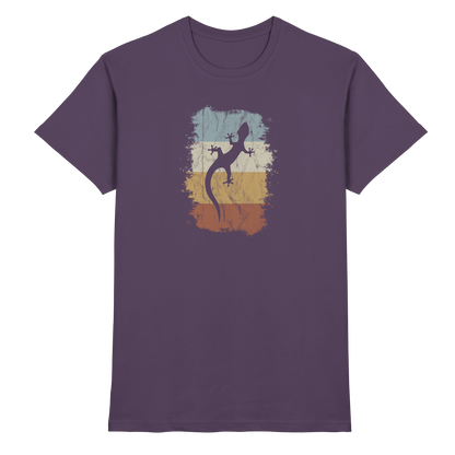 Retro Gecko Salamander Silhouette - Premium Shirt
