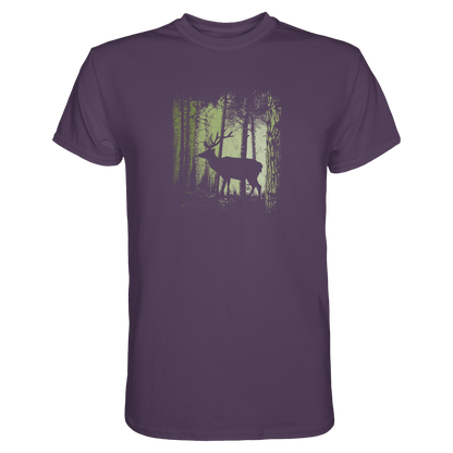 Hirsch im Zwielicht Wald - Premium Shirt