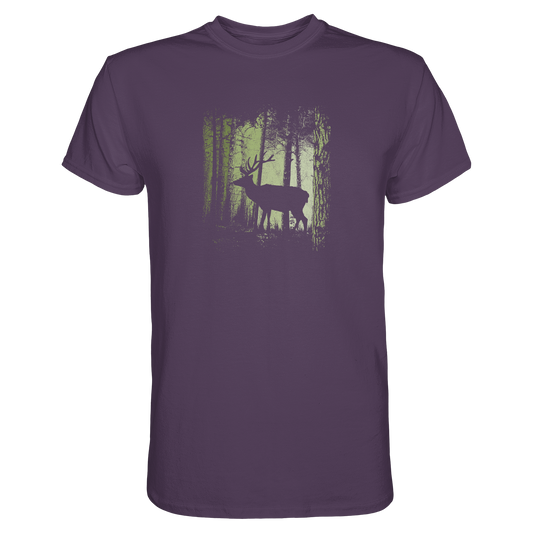 Hirsch im Zwielicht Wald - Premium Shirt