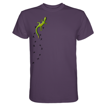 Kletternder Gecko mit Spuren - Premium Shirt