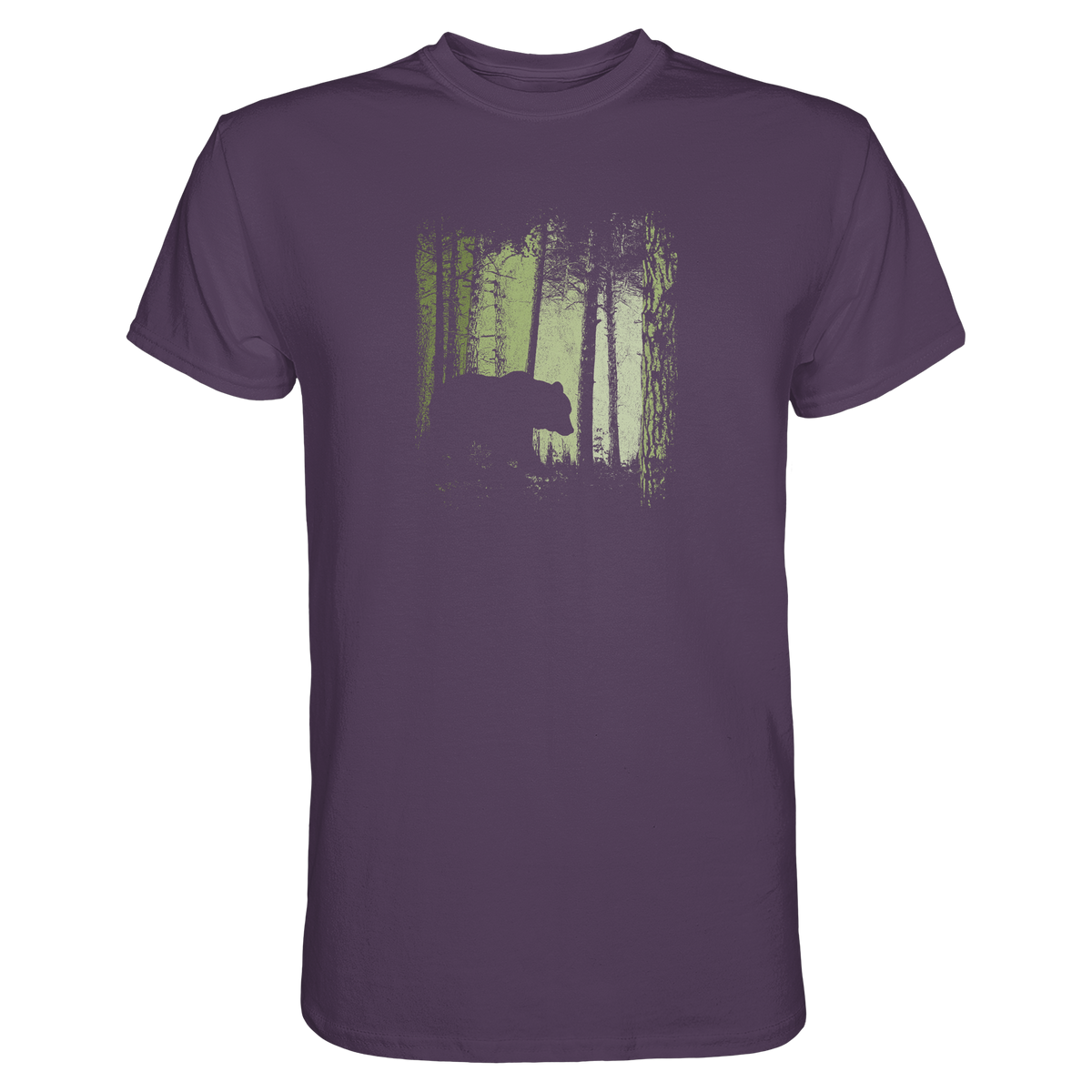 Braunbär im Zwielicht Wald - Premium Shirt
