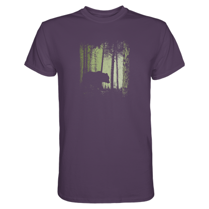 Braunbär im Zwielicht Wald - Premium Shirt