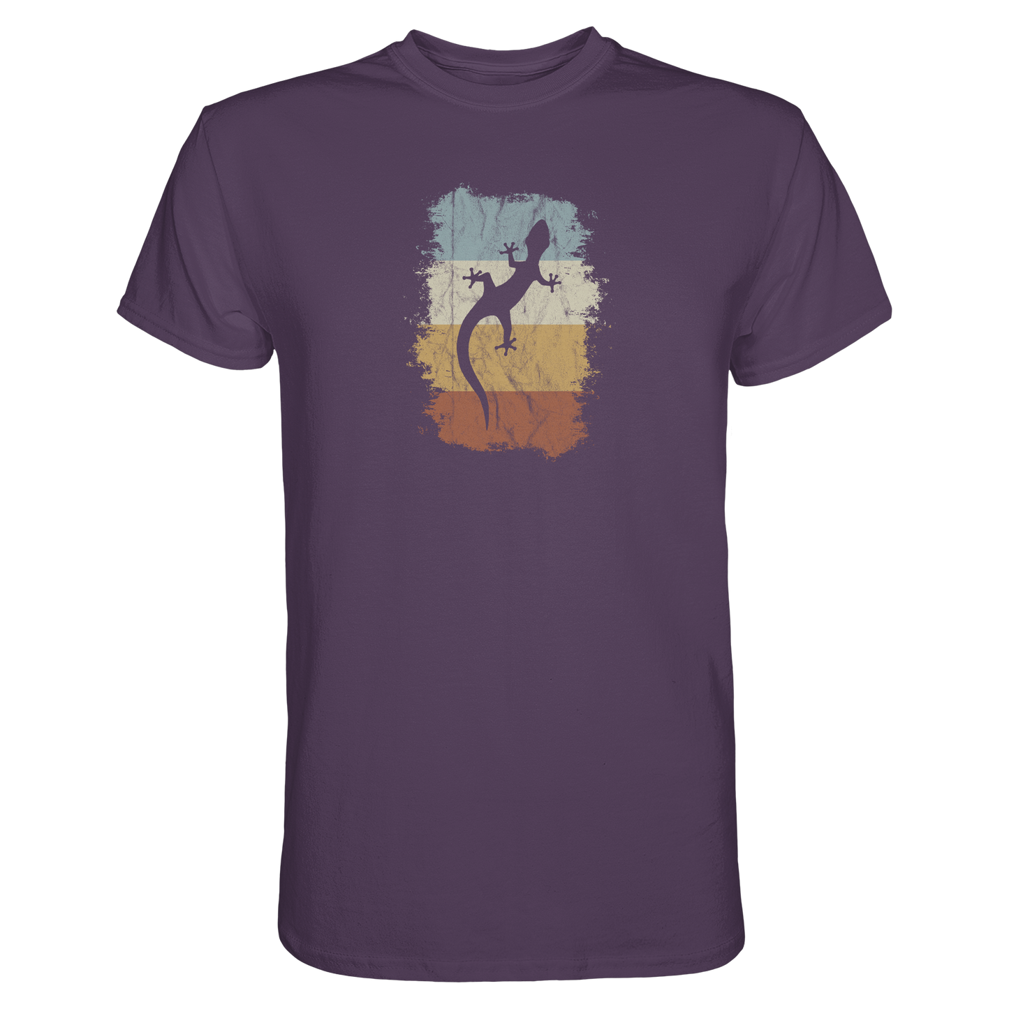 Retro Gecko Salamander Silhouette - Premium Shirt
