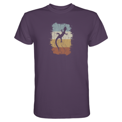 Retro Gecko Salamander Silhouette - Premium Shirt