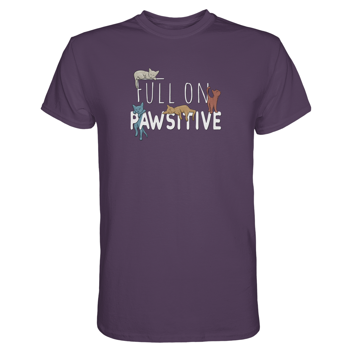 Full On Pawsitive! Gechillte Katzen - Premium Shirt