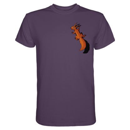 Süßes Eichhörnchen klettert - Premium Shirt