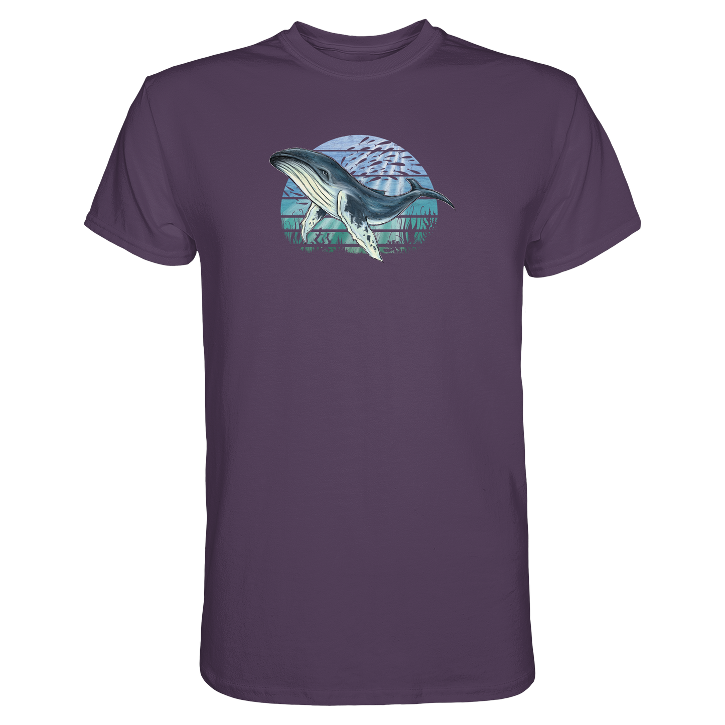 Retro Unterwasser Buckelwal - Premium Shirt