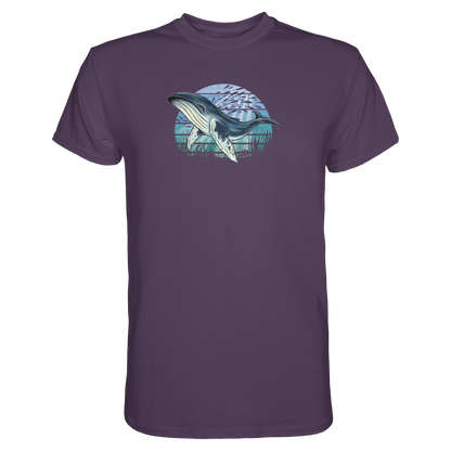Retro Unterwasser Buckelwal - Premium Shirt