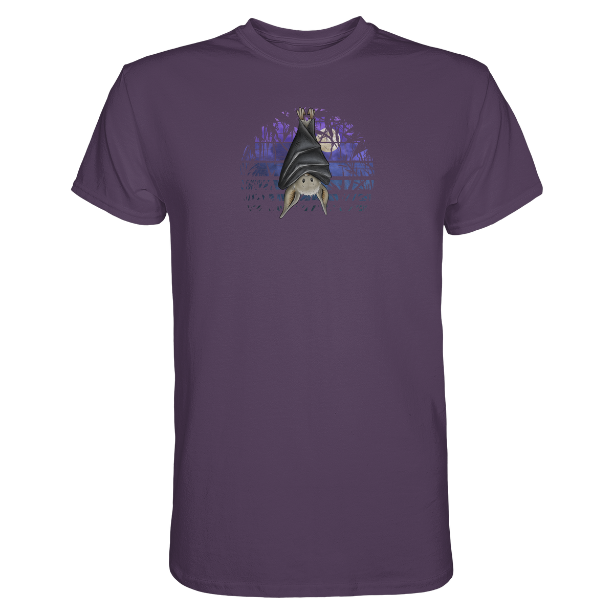 Fledermaus in blauer Nacht - Premium Shirt