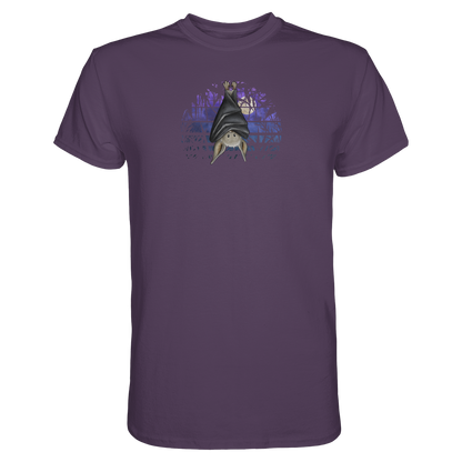 Fledermaus in blauer Nacht - Premium Shirt