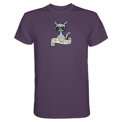 Stay Pawsitive Bleib lässig Hipster Katze - Premium Shirt