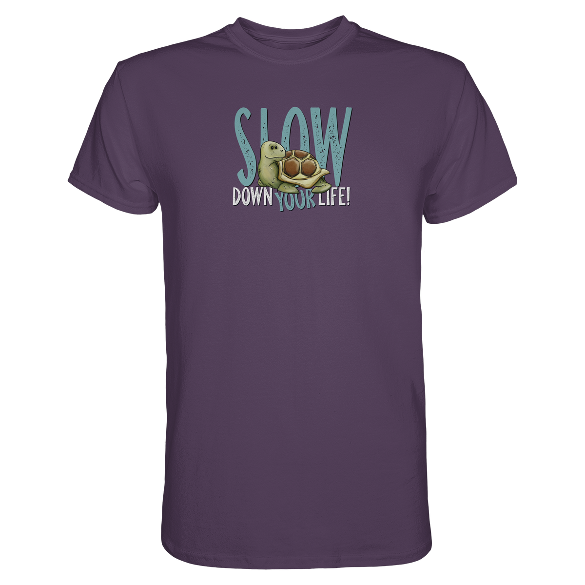 Slow Down Your Life Schildkröte - Premium Shirt